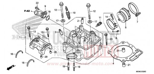 CYLINDER HEAD (D/E) CRF450RD de 2013